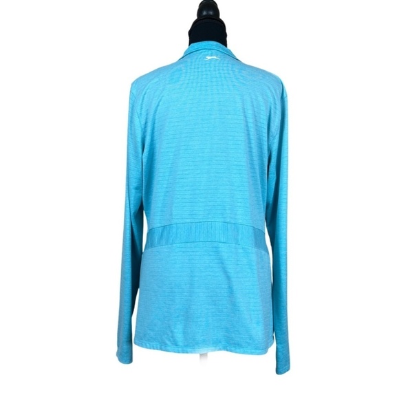 Slazenger Women’s Turquoise Golf Quarter Zip Athletic Top Size XL - Picture 3 of 7